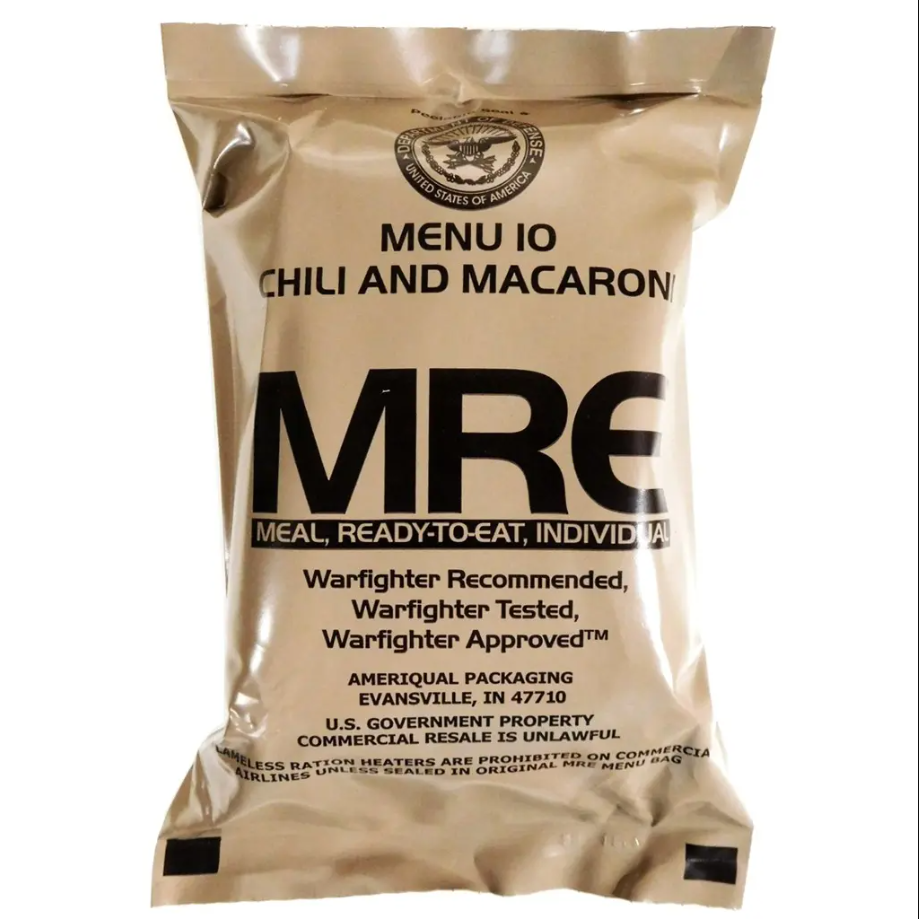 US Military MRE (Meals Ready to Eat) Meals
