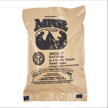 US Military MRE (Meals Ready to Eat) Meals