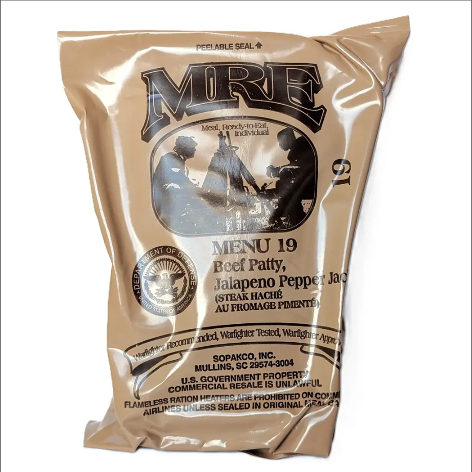 US Military MRE (Meals Ready to Eat) Meals
