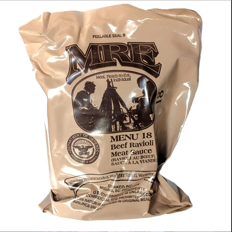 US Military MRE (Meals Ready to Eat) Meals