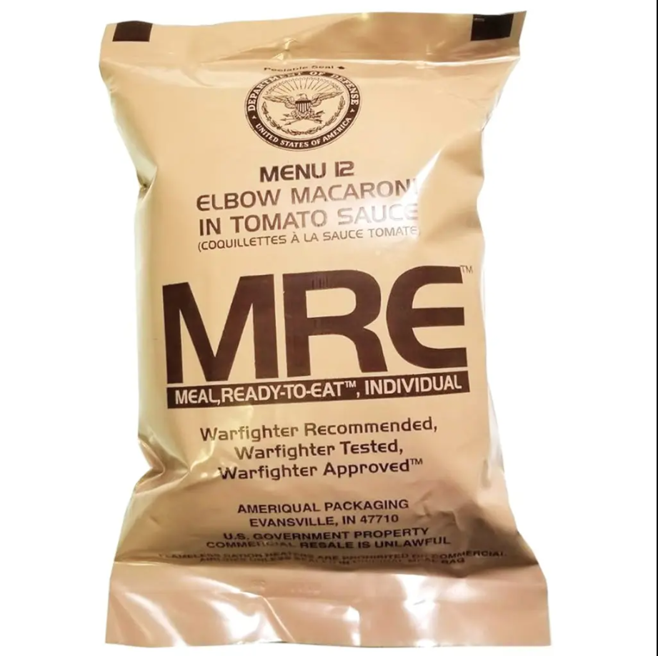 US Military MRE (Meals Ready to Eat) Meals