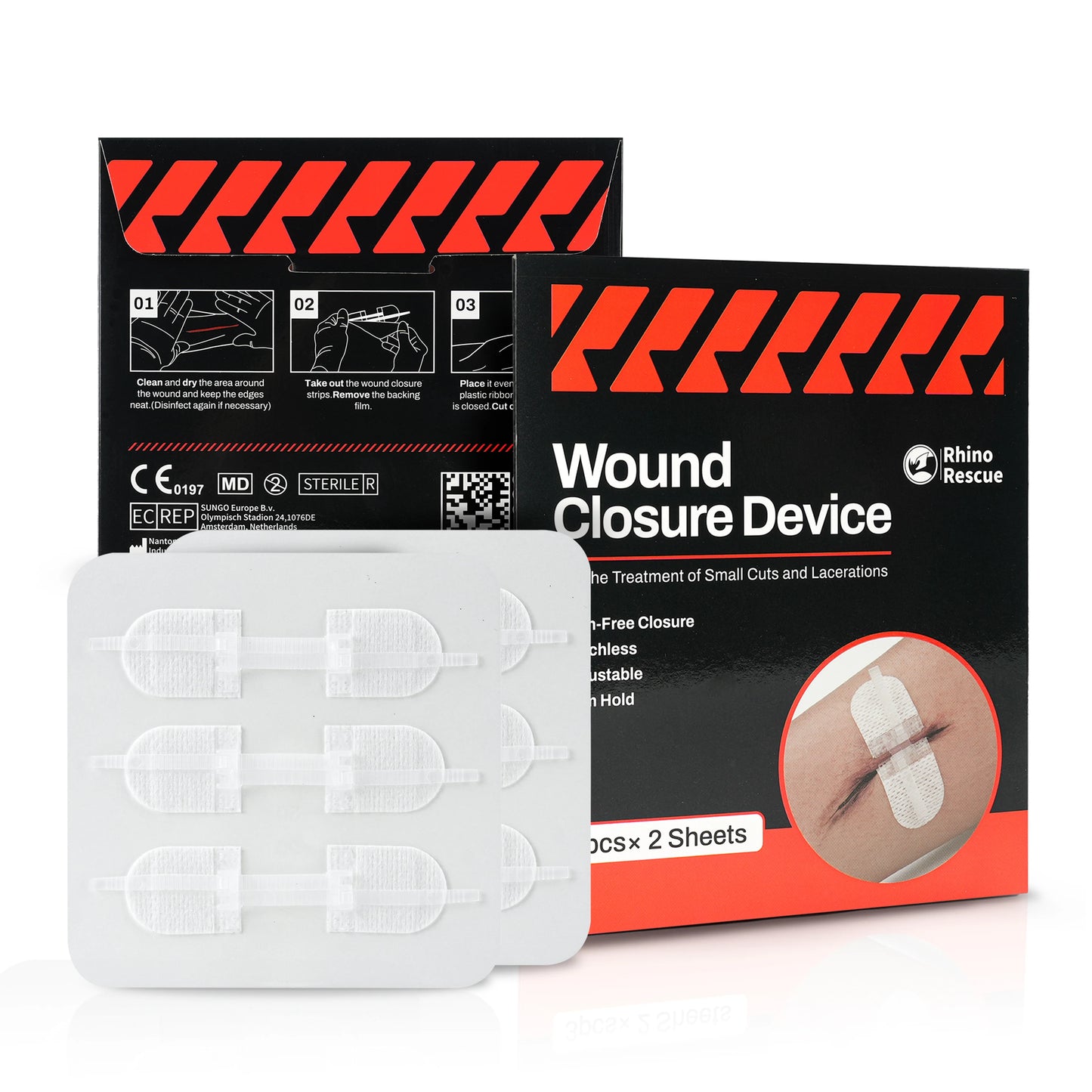 QuickSeal™ ZipStitch Pro – 6pc Wound Closure Set