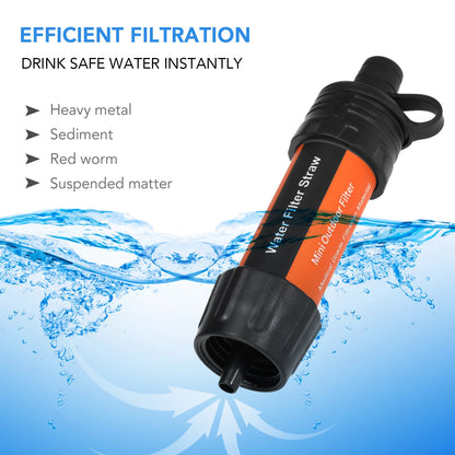 AquaDefend™ Survival Straw – Portable Water Filtration System