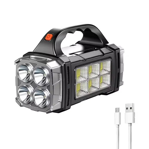 BlazeRay™ 2025 – Dual-Charge Tactical Flashlight