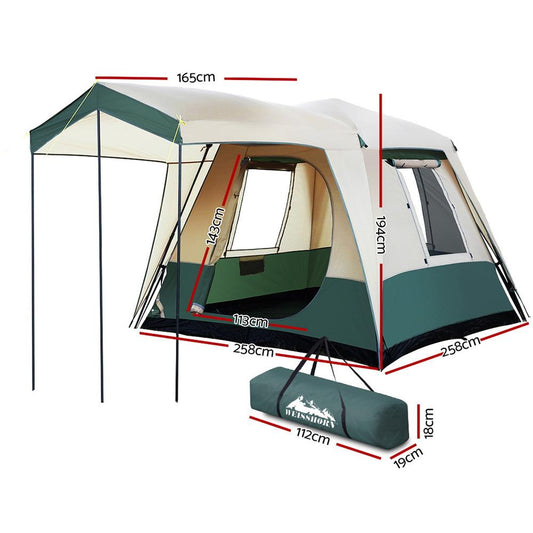 TrailHaven™ Weisshorn – Instant Pop-Up 4-Person Camping Tent