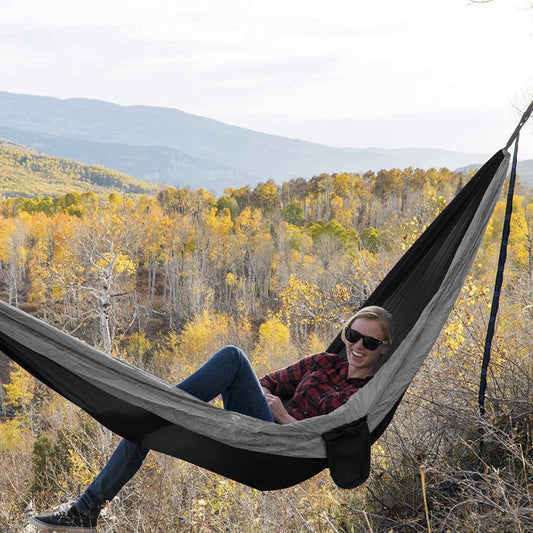 TrailHaven™ AeroNest – Parachute Survival Hammock for Outdoor & Garden