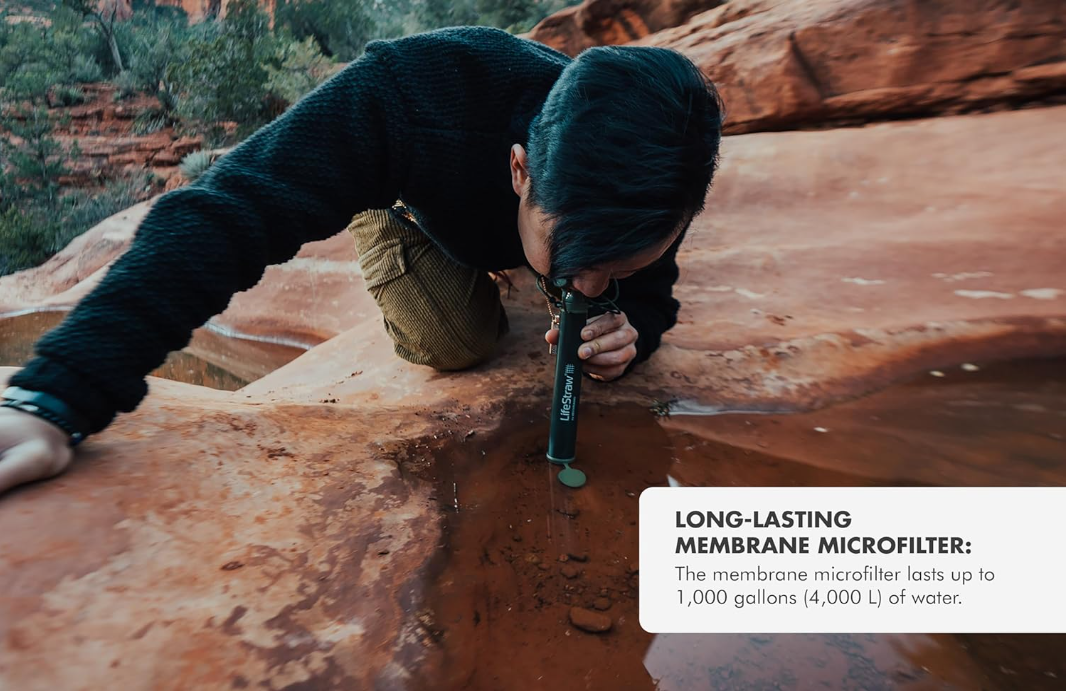 LifeStraw-Water Filter for Hiking, Camping, Travel, and Emergency Preparedness