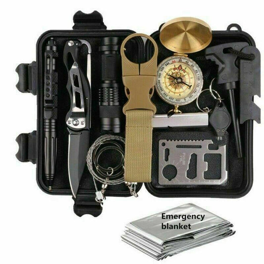 SurvivorPro™ 14-in-1 Emergency Survival & Safety Gear Kit